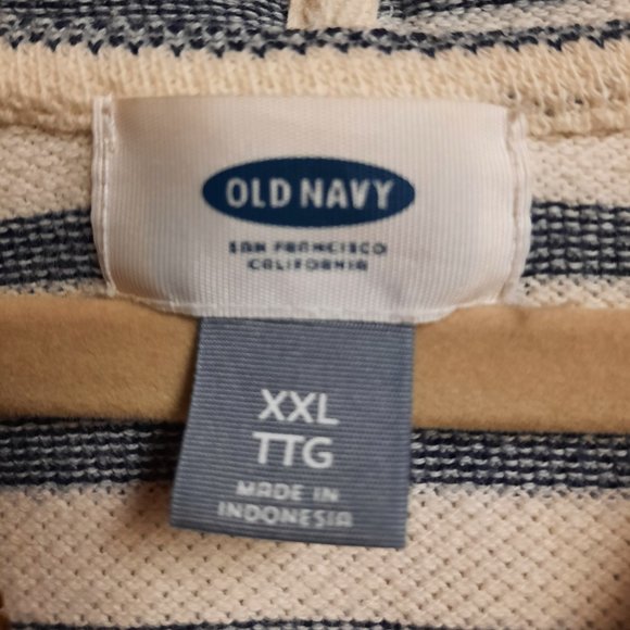 Old Navy Striped Cotton Hoodie, Size XXL - Picture 5 of 5